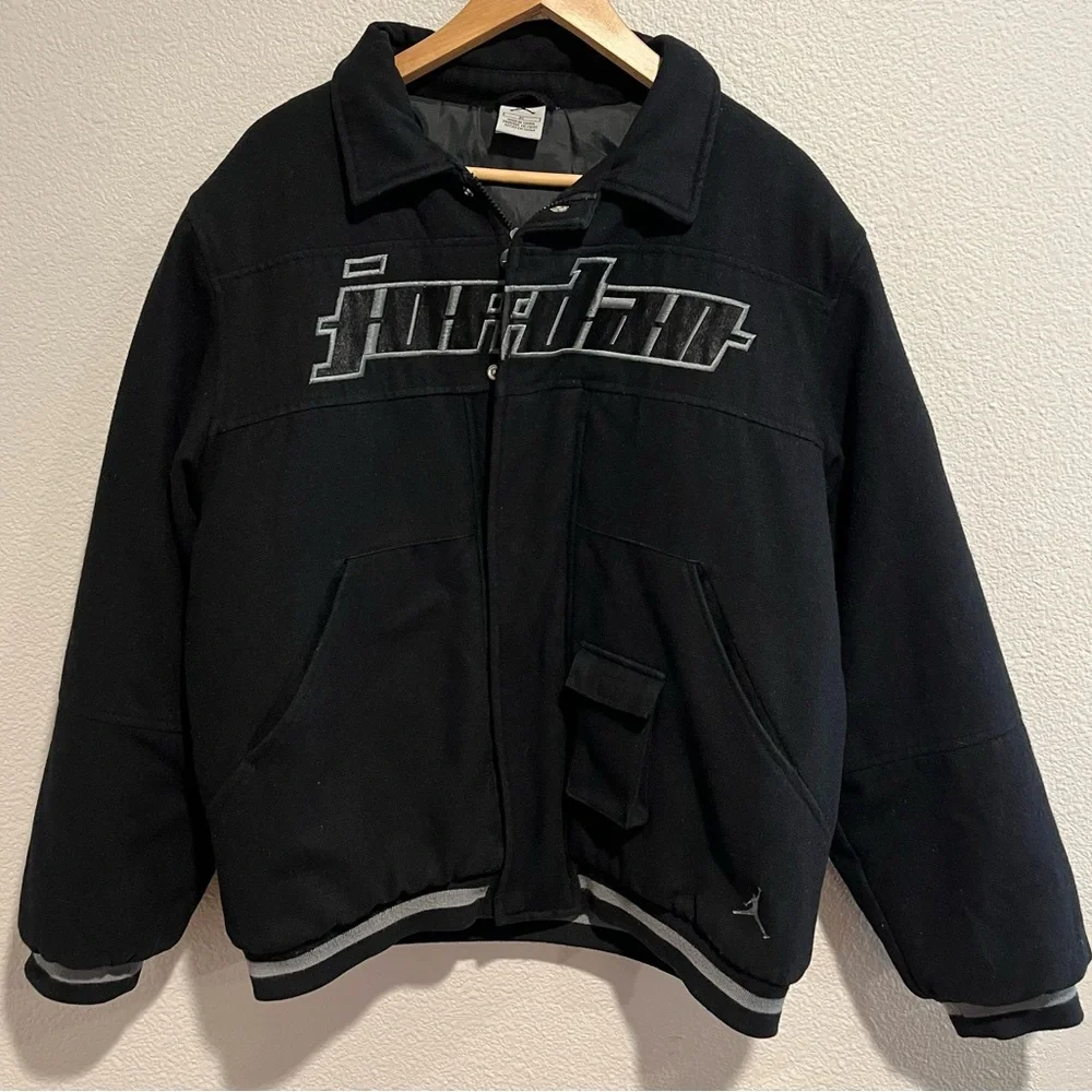 Vt 90s Air Jordan Varsity Wool Jacket 23 OG Embroidered Bomber Jacket M/XL